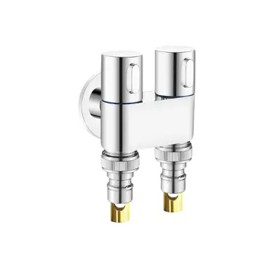 Bakrena mini vodna šoba s trikotnim ventilom z dvojnim nadzorom za gospodinjstvo