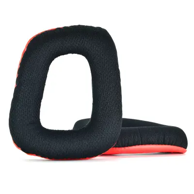 Ušesne blazinice za Logitech G35 G930 G430 F450 G331 G231 G431 G432 Black+Red