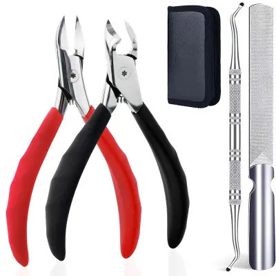 Profesionalni robusten ščipalec za nohte - 4 deli