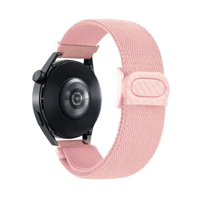 Najlonski pas za uro, združljiv s Huawei, Xiaomi, Garmin, Samsung 20 mm Pink