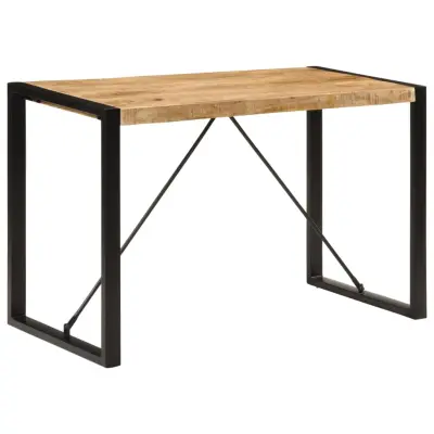 vidaXL Jedilna miza 120x55x76 cm trden robusten mangov les