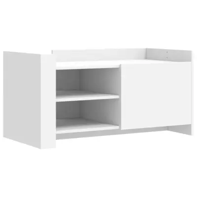 vidaXL Klubska mizica bela 100x50x50 cm inženirski les