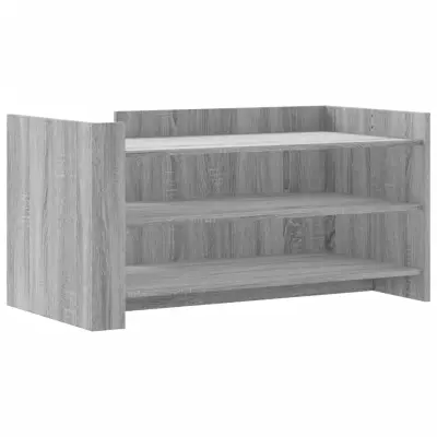 vidaXL Klubska mizica siva sonoma 100x50x50 cm inženirski les