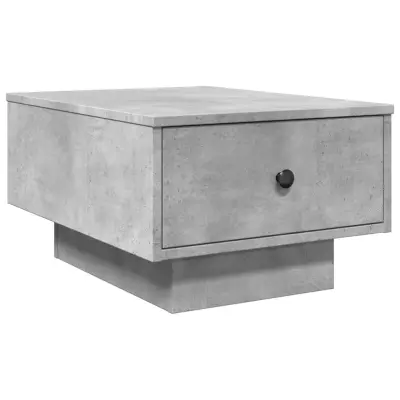 vidaXL Klubska mizica betonsko siva 60x45x31 cm inženirski les