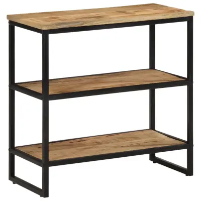 vidaXL Konzolna mizica 70x35x70 cm trden neobdelan mangov les