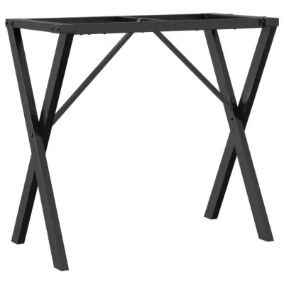 vidaXL Noge za jedilno mizo X-okvir 80x40x73 cm jeklo