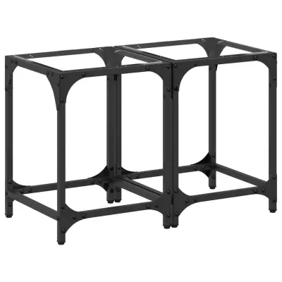 vidaXL Klubske mizice s stekleno površino 2 kosa 30x30x40 cm jeklo