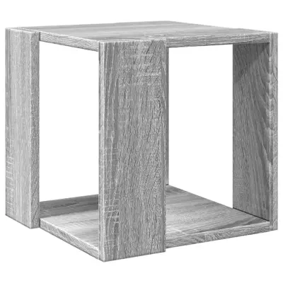 vidaXL Klubska mizica siva sonoma 32x32x30 cm inženirski les