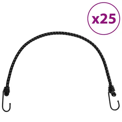 vidaXL Bungee vrv z odsevnimi trakovi in kavlji 25 kosov 59 cm