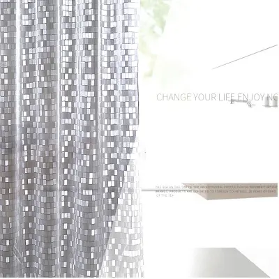 PVC zavesa za tuš - Mozaični dizajn  XXL