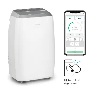 Klarstein Mobilna klimatska naprava Iceblock Prosmart 12, Bela