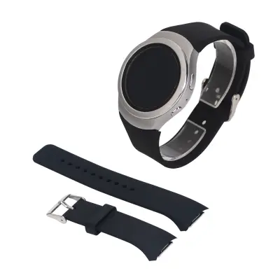 Silikonski pašček za uro Samsung Gear S2 R720 Black L