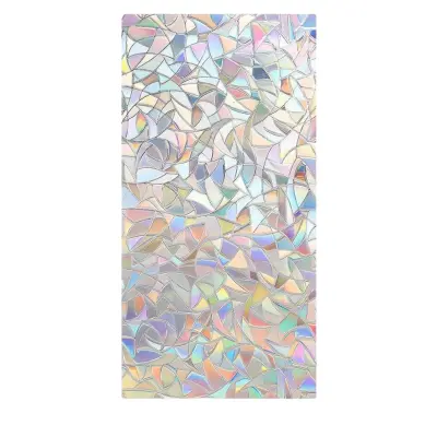 Samolepilna folija za okna, Okrasna folija z mavričnim učinkom, Dekorativna folija, Zaščita pred UVA in UVB žarki (200 x 45 cm) | PRISMWRAP
