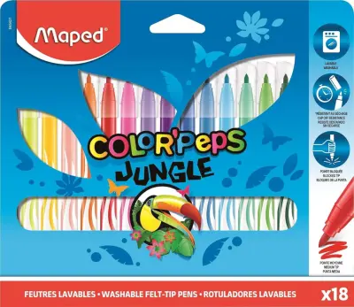 Flomaster šolski maped color'peps jungle 1/18