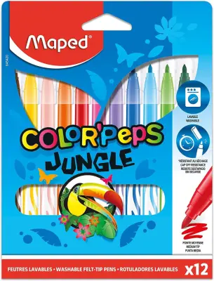 Flomaster šolski maped color'peps jungle 1/12