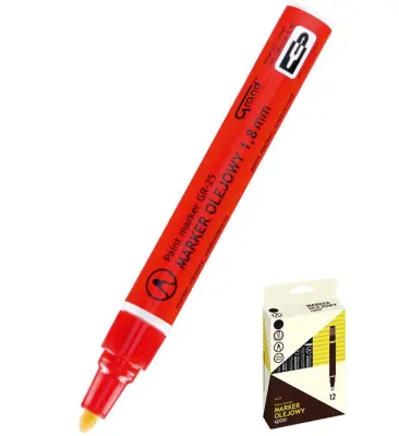 Oljni marker, Paint Grand, rdeč