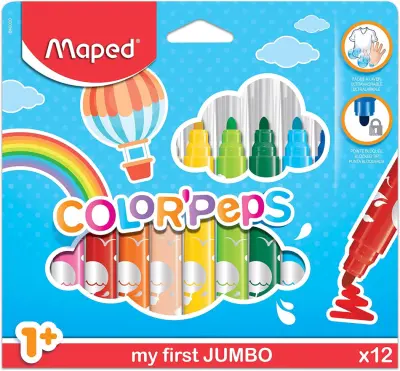 Flomaster šolski maped color'peps maxi 1/12 debel