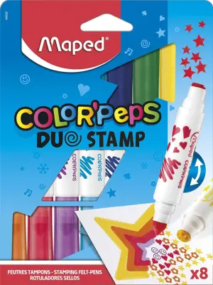 Flomaster maped color'peps duo 1/8 štampiljke