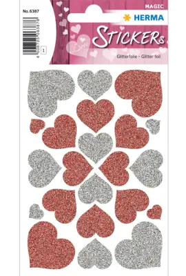 PEGATINAS ČAROBNI SRČKI BLEŠČIČNI