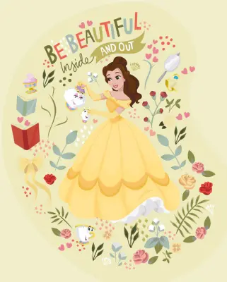 PLATNO 20X25 CM DISNEY BELLA