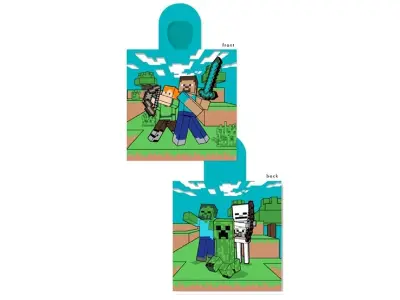 Poncho Minecraft bombažna brisača