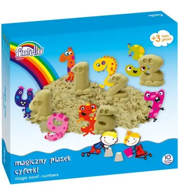 Magični pesek: števila, 600 g, modelčki