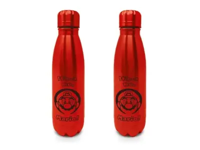 Pyramid International Nintendo Mini Cola Bottle (Super Mario Design) Kovinska steklenica vode 540 ml dečkov in deklic, steklenica z vodo, otroške stek