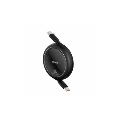 BASEUS izvlečni kabel USB-C - USB-C 1m, 100W, črn