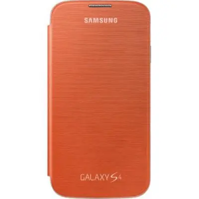 Samsung, Ohišje za Samsung Galaxy S4 z zavihkom Light Premium Design, Oranžna