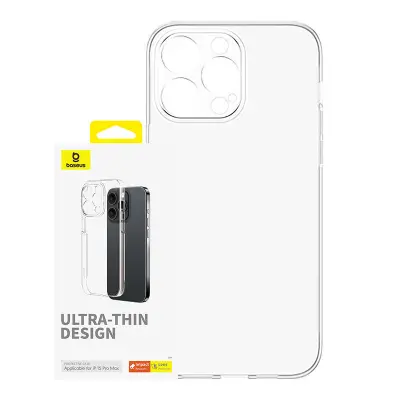 Ohišje za telefon iPhone 15 ProMax Baseus OS-Lucent Series (prozorno)