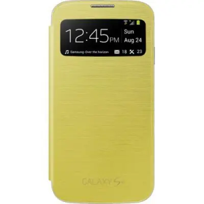 Samsung, Ohišje za Samsung Galaxy S4 z elegantno in svetlo cono Flap, Rumena