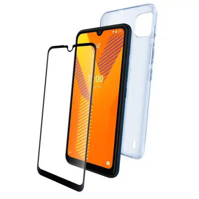Wiko, Ohišje in zaš?ita zaslona za Wiko Y62 / Power U20 Fleksibilen in proti praskam, Prozorno ?rna