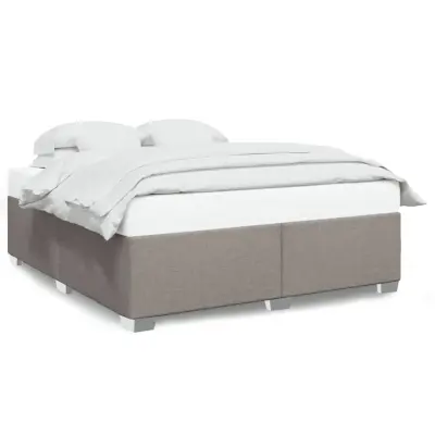 vidaXL Posteljni okvir brez vzmetnice taupe 180x200 cm blago