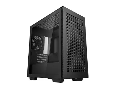 Ohišje iz črnega kaljenega stekla Micro-Atx Deepcool Ch370
