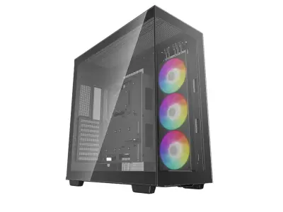 Črno panoramsko ohišje iz kaljenega stekla Deepcool Ch780 Atx