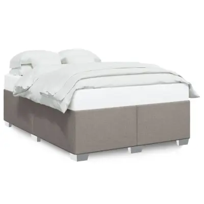 vidaXL Posteljni okvir brez vzmetnice taupe 160x200 cm blago