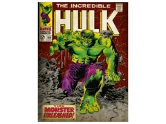 Pyramid International Incredible Hulk Monster Unleashed Print na platnu, les, večbarvno, 30 x 40 x 1,3 cm