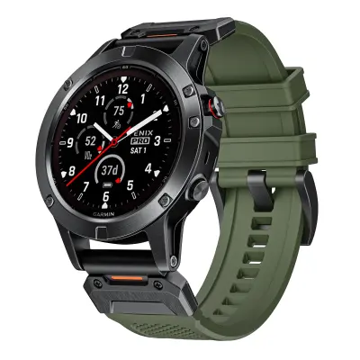 Pašček za taktično uro Garmin 26 mm DarkGreen
