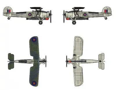 MINI military plane Fairey Swordfish