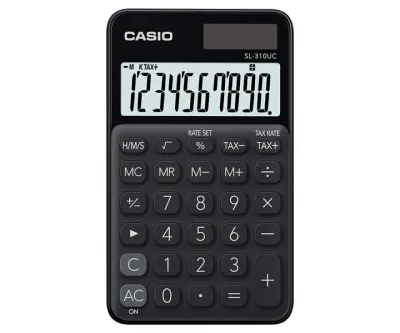 CASIO ŽEPNI KALKULATOR SL-310UC-BK ČRN, 10 DIGITALNI ZASLON