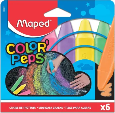 Kreda barvna maped debele za pločnik 1/6
