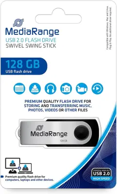 Usb ključ 128gb mediarange 2.0 mr913