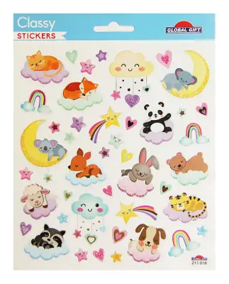 PEGATINAS CLASSY MALES Y NUBES GLItter