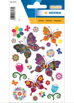 BLEŠČEČA FOLIJA PEGATINAS MAGIC BUTTEERFLY DIVERSITY