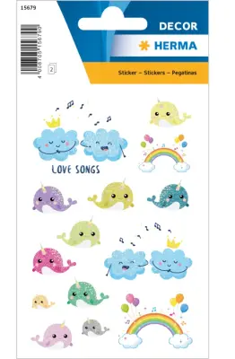 PEGATINAS DEKOR LOVE SONGS BLEŠČIČNE