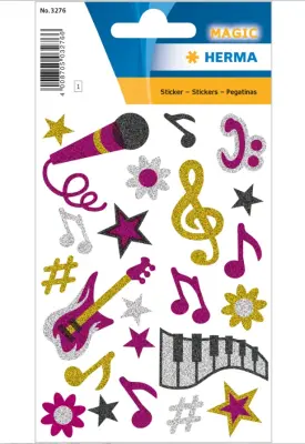 PEGATINAS MAGIC MUSIC GLIttery
