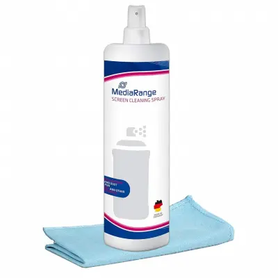 Čistilni set 250ml čistilo, krpica iz mikrofibre za ekrane mediarange mr721