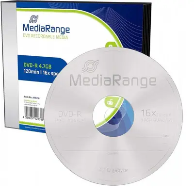Dvd-r mediarange 4,7gb 1/5 slim