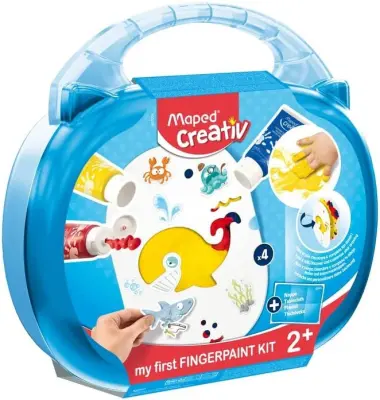 Kreativni set maped prstne barve