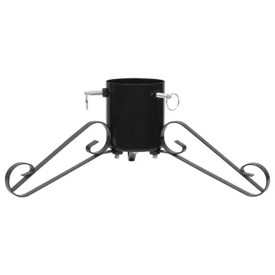 vidaXL Stojalo za novoletno jelko črno 58x58x21 cm